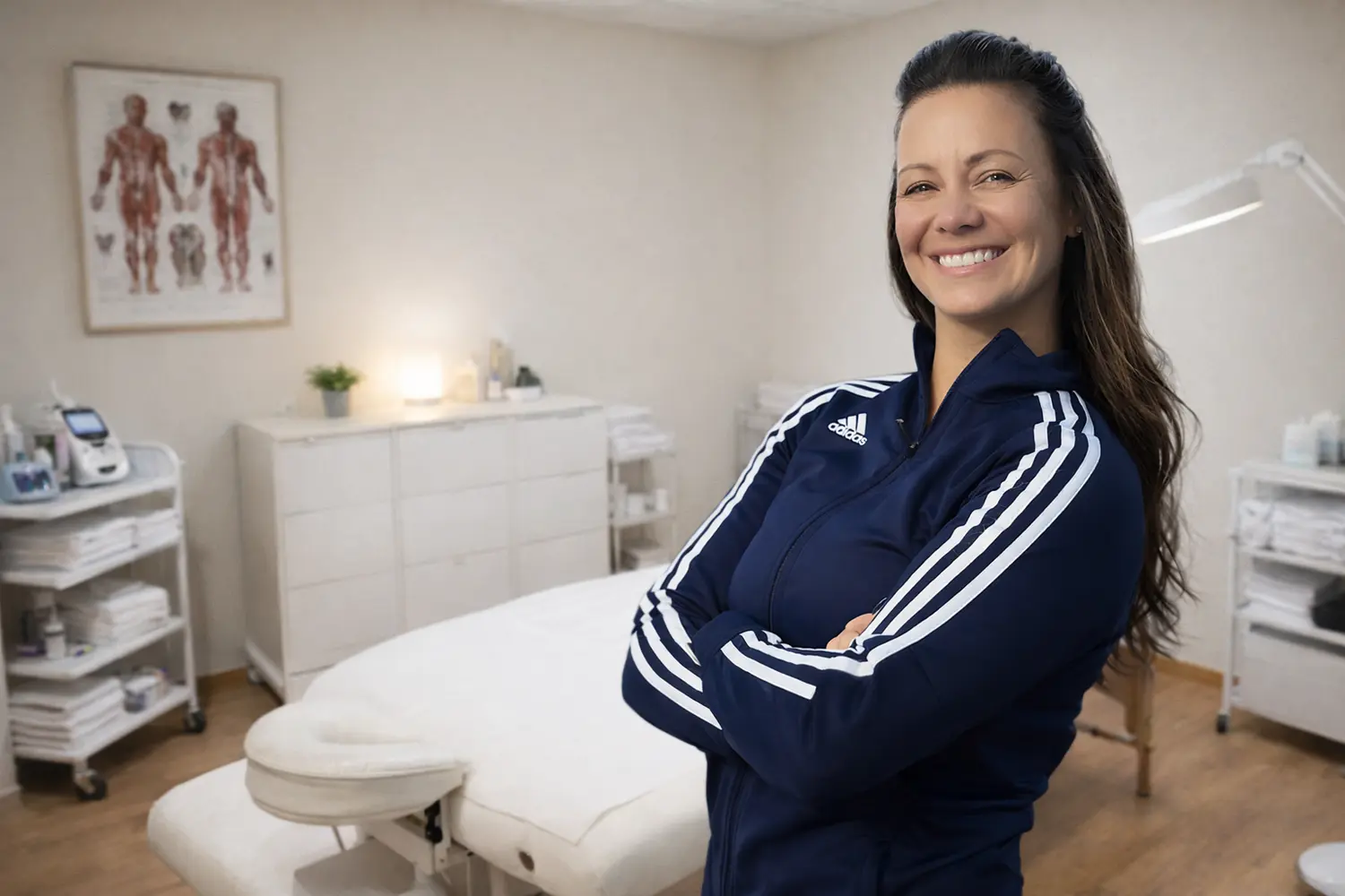 Shawna Gillmore, Registered Massage Therapist, in her treatment room